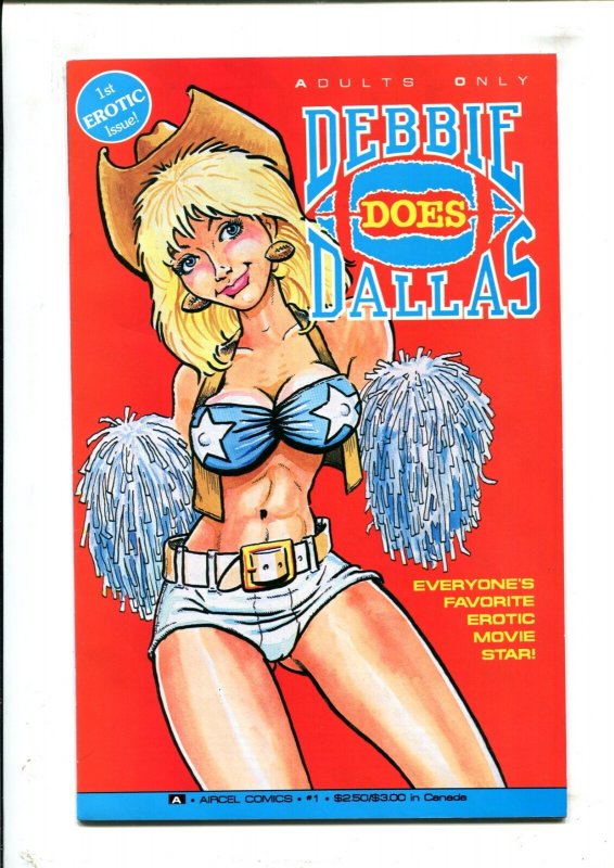 Debbie Does Dallas #1+3 - 2PC LOT Dennis Clark Art (7.0/7.5+9.2ob) 1991