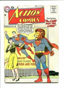 ACTION #243 1958-SUPERMAN-CONGO BILL-LION COVER VG