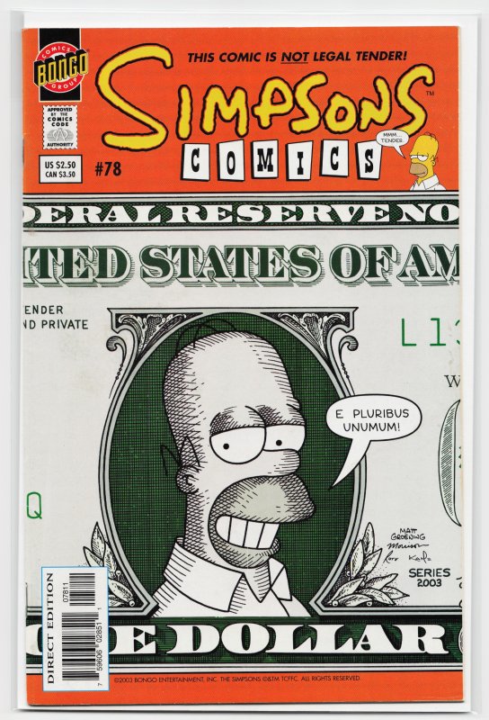 Simpsons Comics #78 (2003) The Simpsons
