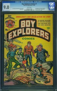 Boy Explorers Comics #1 (1946) CGC 9.0 VFNM