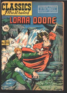 Classics Illustrated #32-HRN 64 1940's-Lorna Doone-Matt Baker cover and story...