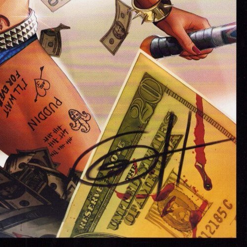 Harley Quinn 25th Anniversary Greg Horn cover 11 x 17 print SIGNED