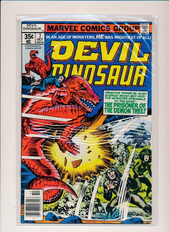 Marvel DEVIL DINOSAUR #1-9 Full Set  (1978) ~ ALL VF+ (PF176) 9 comics Moon-Boy