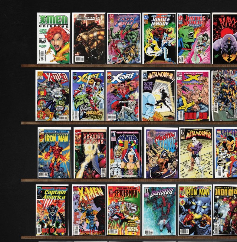 Huge Lot 150+ Comics with Iron Man, Knights Of Pendragon & More!
