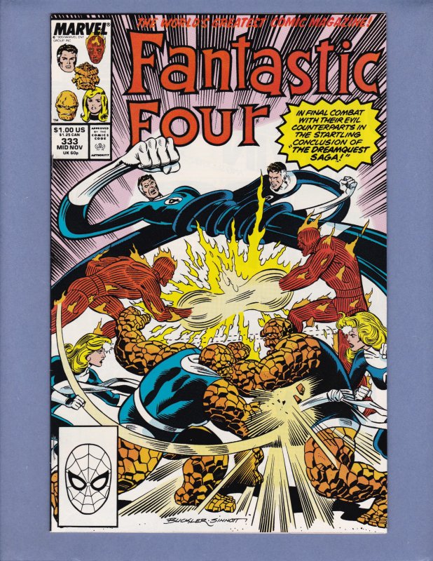 Fantastic Four #333 NM- Avengers Dr Strange Marvel 1989