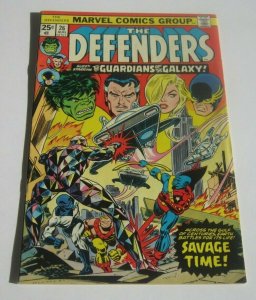 The Defenders #26 FN/VF 1978 Marvel Comic Book Guardians of the Galaxy App Hulk