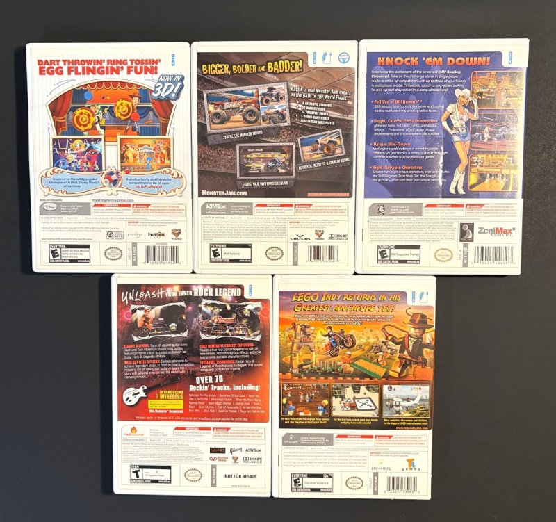 Nintendo Wii Collection(5) Guitar Hero & More Complete and Tested