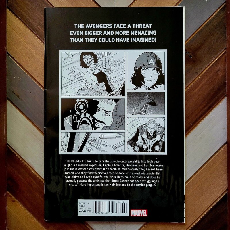 ZOMBIES ASSEMBLE Vol.2 #1-3 (Marvel 2017) Heroes & Horror / SET of 3 (Komiyama)