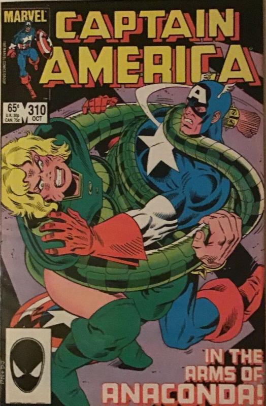 CAPTAIN AMERICA (1984) MARVEL #309-#312–4 BOOK LOT!FIRST SERPENT SOCIETY.!NM+