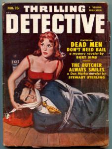 Thrilling Detective Pulp February 1951- Dead Men Don't Need Bail FN