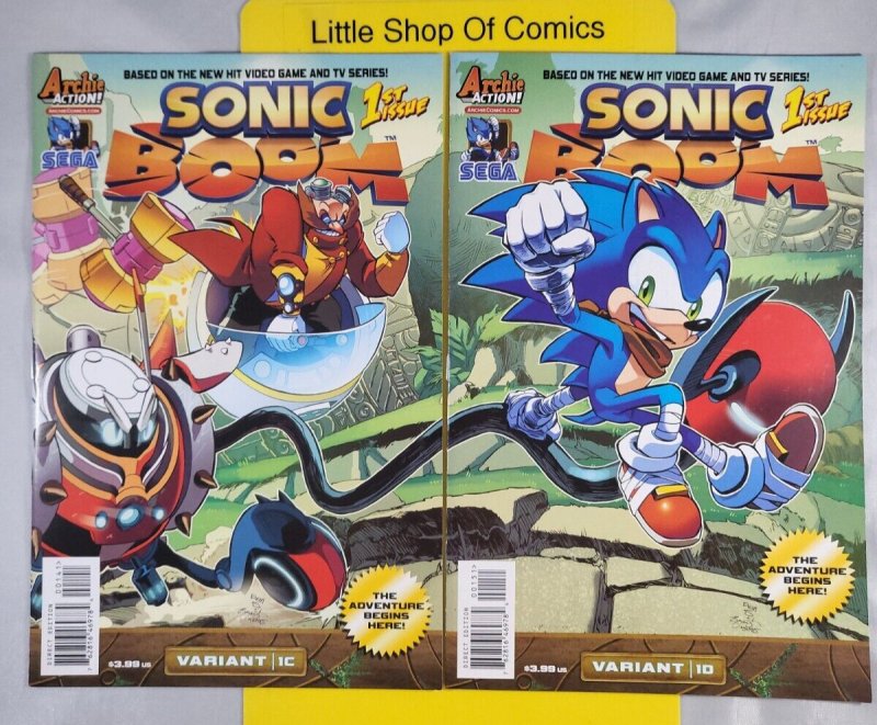 Sonic Boom #1 Connecting Covers A B C D 2014 Archie Comics