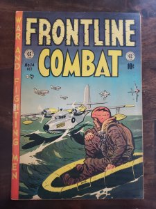 Frontline Combat 14 EC comics Wally Wood Cover Art lower midgrade copy