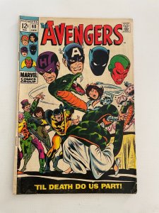 Avengers # 60 VF Marvel Silver Age Comic Book Thor Hulk Iron Man 5 LI3