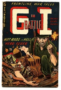 G.I. In Battle #5 Injured NURSE headlight cover-1958-Ajax- Korean War -VG-