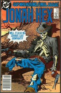 Jonah Hex #92 (Newsstand) GD ; DC | low grade comic August 1985 Last Issue