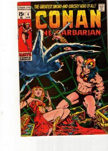 Conan the Barbarian #4 1971 VF/NM- High-Grade Barry Windsor Smith Art Utah CERT!