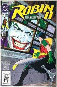 ROBIN II THE JOKER’S WILD! Comic Issue 3 —  $1.00 Cover — 1991 DC Universe VF+