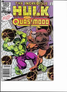 The Incredible Hulk versus Quasimodo Newsstand Edition (1983)