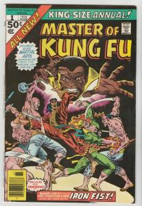 Master of Kung Fu King Size Annual #1 (Jan-76) VF/NM+ High-Grade Shang-Chi