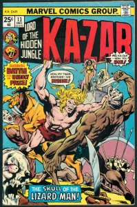 Ka-Zar 13 FN+ 6.5 Marvel 1975