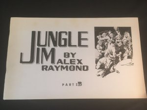JUNGLE JIM by Alex Raymond Part 1B, P.C.C./King Strip Reprint, 1972