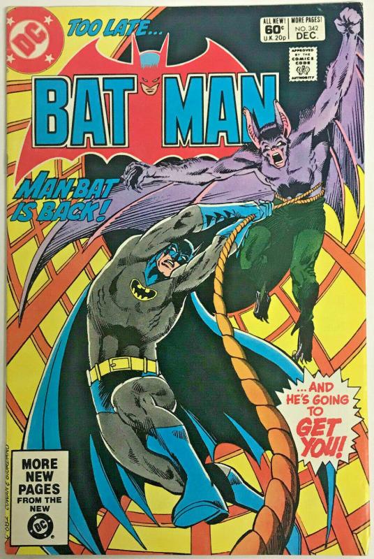 BATMAN#342 FN 1981 DC BRONZE AGE COMICS