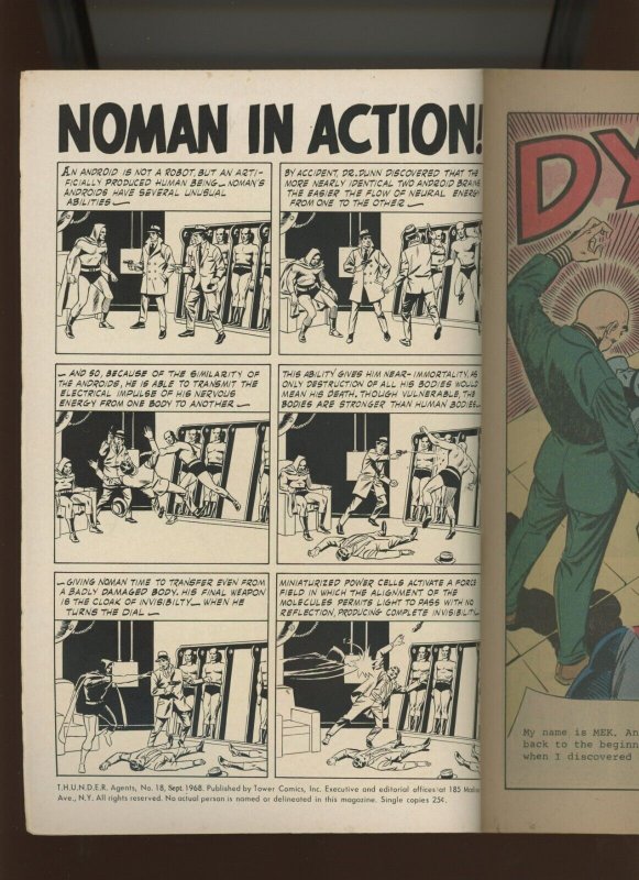 (1968) T.H.U.N.D.E.R. Agents #18: SILVER AGE! (6.0)