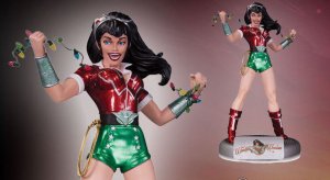 2015 DC COMICS ANT LUCIA BOMBSHELLS HOLIDAY WONDER WOMAN LIMITED EDITION STATUE