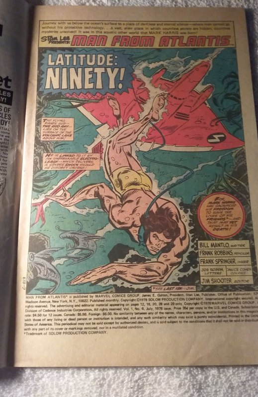Man from Atlantis #6 (1978)