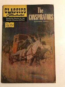 CLASSICS ILLUSTRATED 158 Conspirators Dumas HRN 156 (FIRST EDITION) VG- 