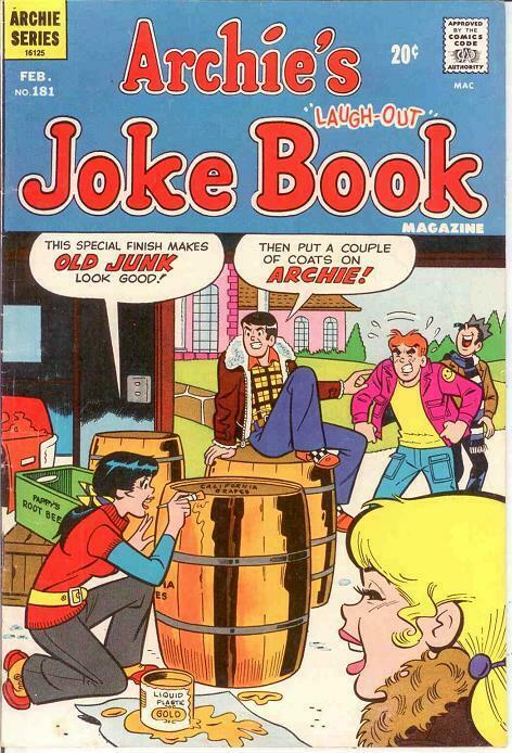 ARCHIES JOKE BOOK (1954-1982)181 VG-F Feb. 1973 COMICS BOOK