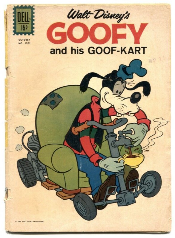 Goofy and His Goof-Kart- Four Color Comics #1201 1961 FR