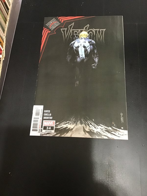 Venom #34-A (2021) King in black tie! High grade black cover Coello Art NM- Wow!