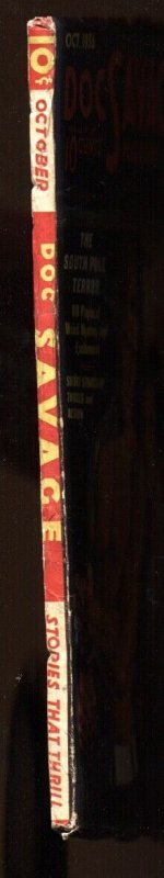 DOC SAVAGE-10/1936-High grade-Pulp Magazine