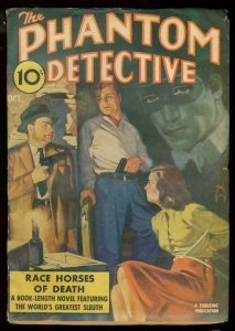 PHANTOM DETECTIVE OCT 1941 RACE HORSES - BOUND & GAGGED FN