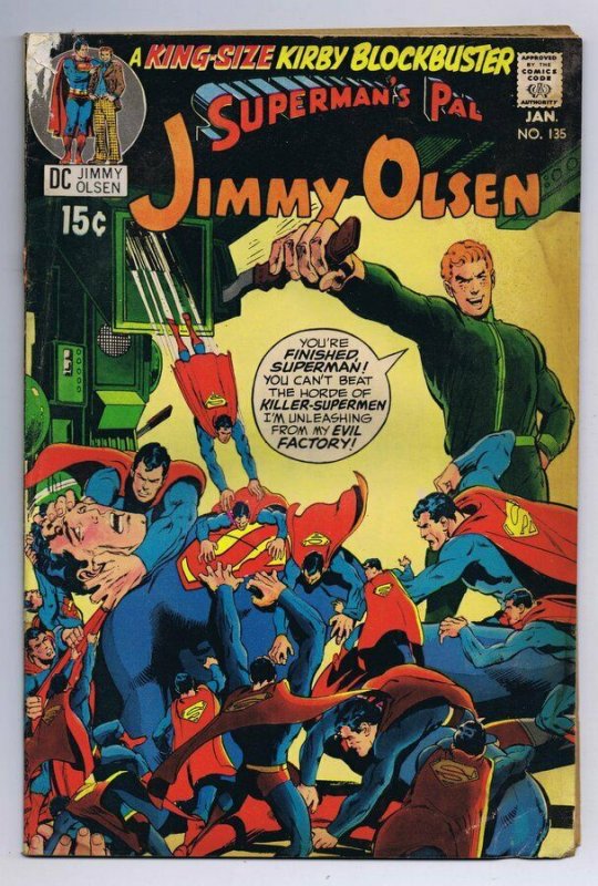 Superman's Pal Jimmy Olsen #135 ORIGINAL Vintage 1970 DC Comics 2nd Darkseid