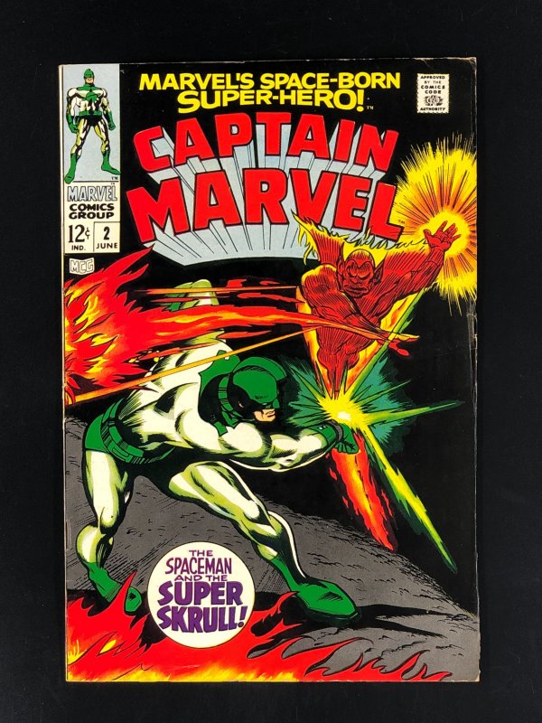 Captain Marvel #2 (1968) FN Super-Skrull Appearance