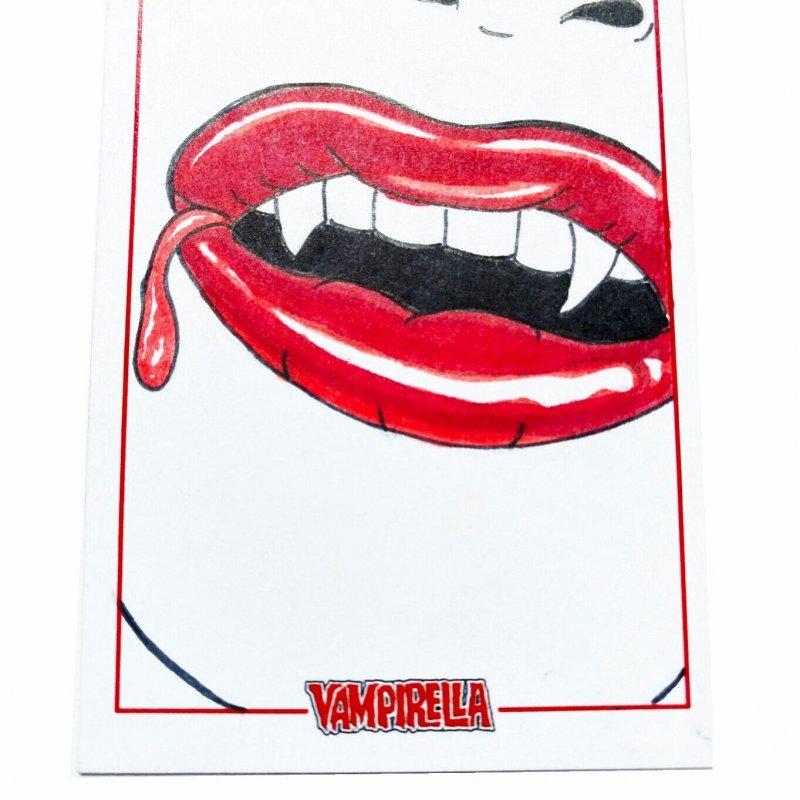 Vampirella 50Th Anniversary Sketch Card By Wilson Ramos Jr Dynamite (A)