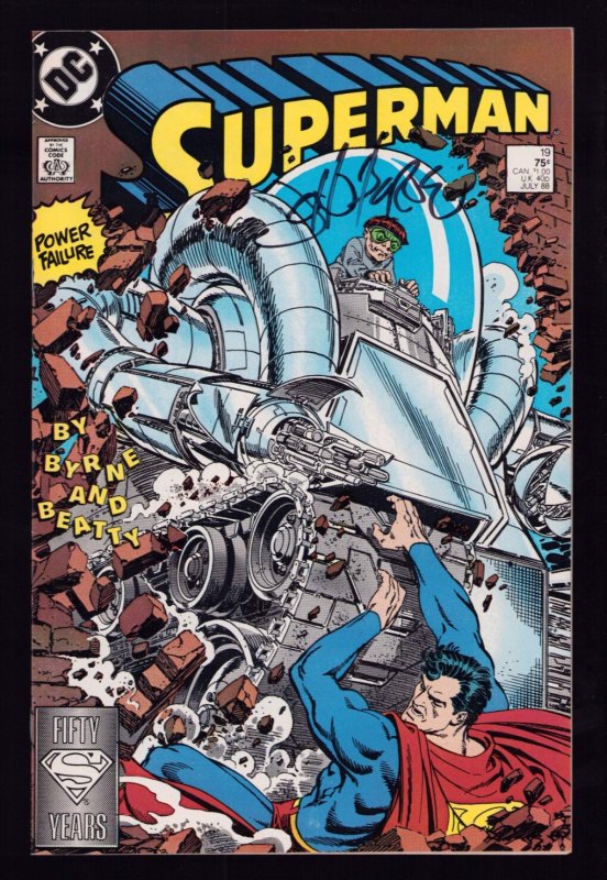 Superman #19 - Thaddeus Killgrave 1st appearance Signed by John Byrne (9.2) 1988