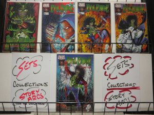 EVIL ERNIE STRAIGHT TO HELL (1995 CHAOS) 1-5 LADY DEATH, 1st app Chastity 