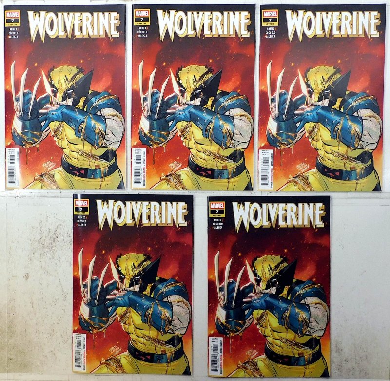 Wolverine Lot of 5 #7 x5 (2025) Marvel Comics 9.4 NM 1st Print Comic Books