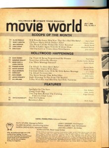 Movie World-Cary Grant-Nancy Sinatra-Elvis-July-1968