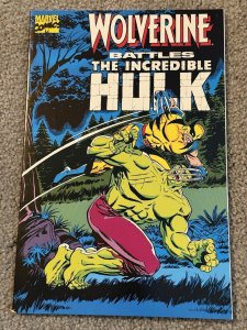 MARVEL COMICS WOLVERINE BATTLES THE INCREDIBLE HULK TRADE PAPERBACK 1989