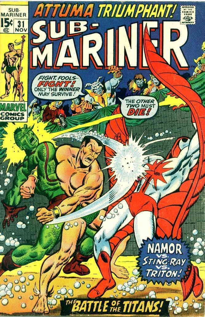 Sub-Mariner #22 (February, 1970)  Attack of the 50 Year Old Comic