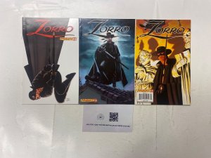 3 Zorro DYNAMITE comic books #1 2 3 20 KM26