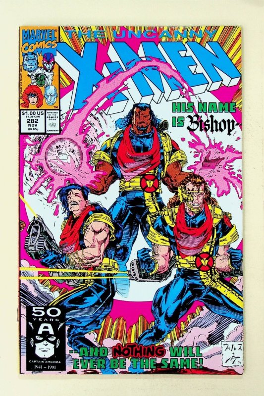 The Uncanny X-Men #282 Marvel First Appearance Bishop 1991