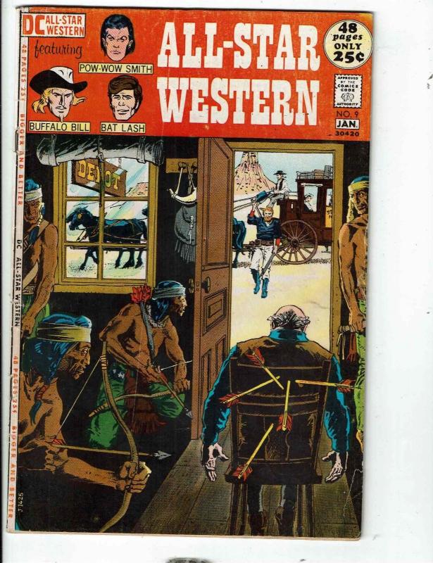 All Star Western # 9 VG/FN DC Comic Book Buffalo Bill Bat Lash Pow-Wow Smith JL1