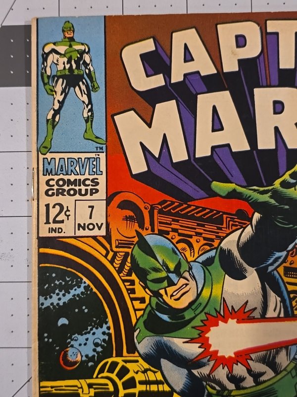 Captain Marvel #7 Quasimodo Cvr App—Ronan The Accuser App (Marvel Nov-1968)