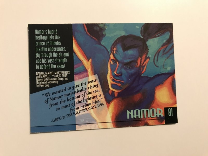 Namor #81 card : 1994 Marvel Masterpieces, NM; Hilderbrandt art