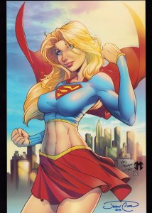 Super Girl - 11 x 17 Art Print Signed By Jeremy Clark